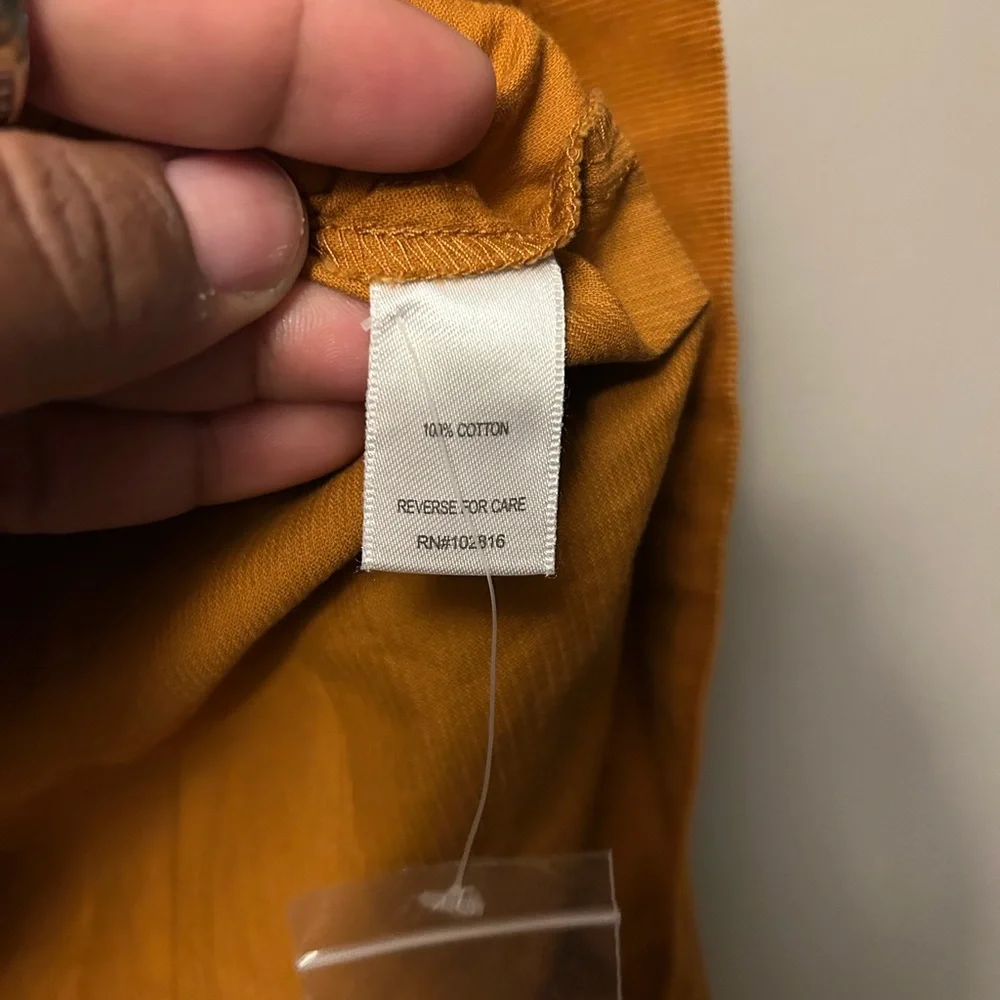 Garnet Hill skirt - “Evette mini-corduroy” in a warm rust color 100% cotton - Picture 5 of 9